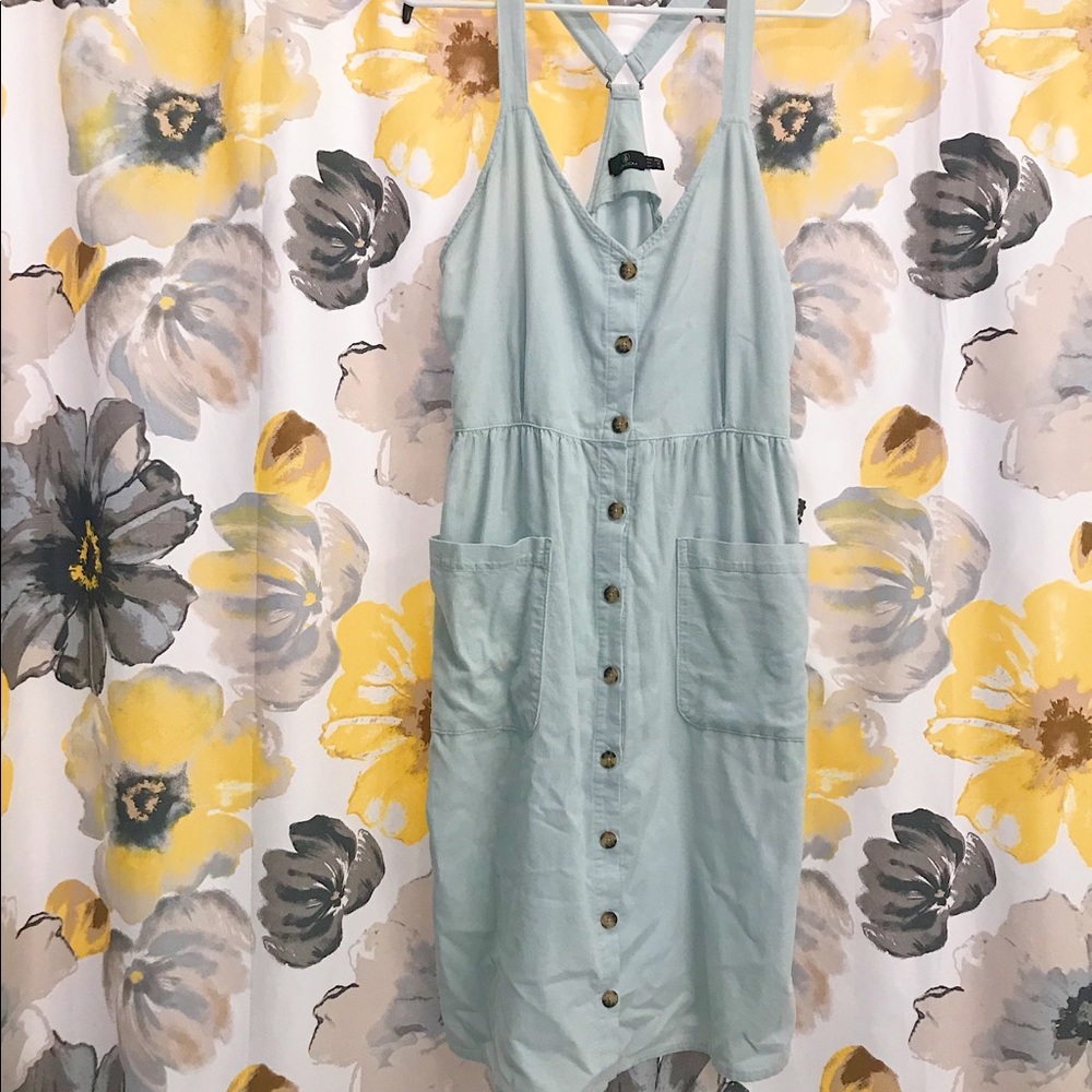 volcom light blue midi dress!